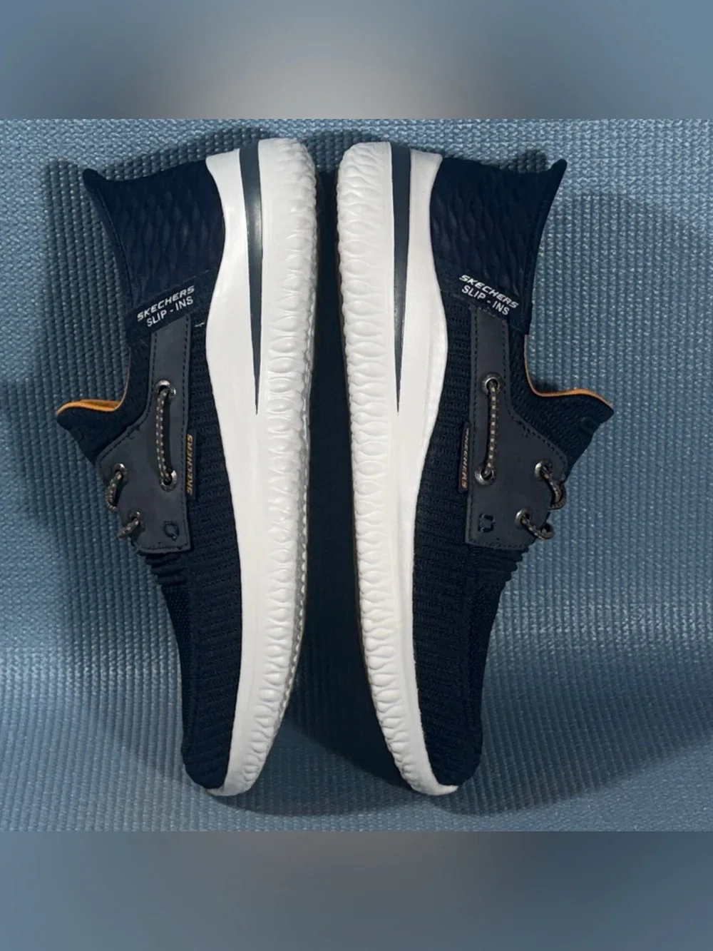 Skechers Slip-ins: Delson 3.0 Roth Navy Blue Shoes Men’s Size 8.5
